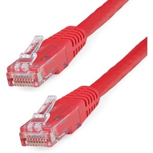 6FT CAT6 RED MOLDED PATCH CABLE - ETL VERIFIED