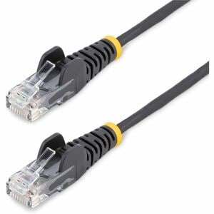 3FT CAT6 BLACK PVC SNAGLESS SLIM 28AWG ETHERNET CABLE
