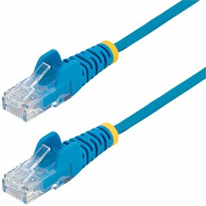 1FT CAT6 BLUE PVC SNAGLESS SLIM 28AWG ETHERNET CABLE