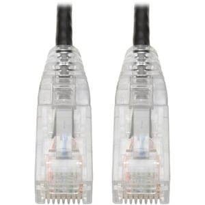 1FT CAT6 BLK SNAGLESS UTP RJ45 MOLDED SLIM GIGABIT PATCH CABLE