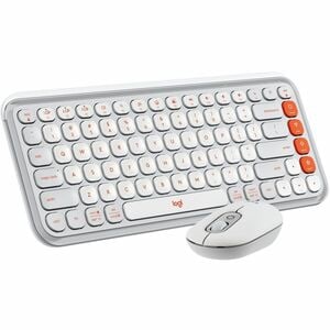 LOGITECH POP ICON COMBO OFF WHITE-ORANGE COMBO MULTI 4