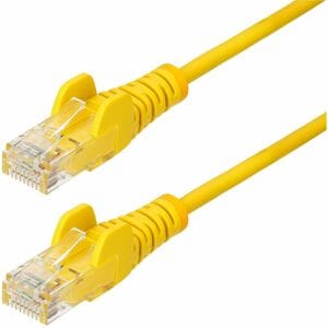 SLIM CAT6 CABLE YELLOW LSZH SLIM SNAGLESS RJ45 UTP PATCH CABLE