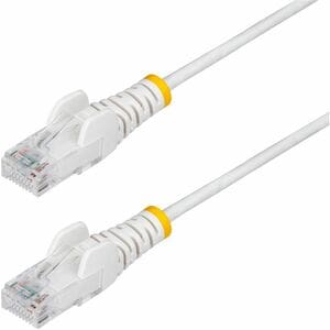 SLIM CAT6 CABLE WHITE LSZH SLIM SNAGLESS RJ45 UTP PATCH CABLE