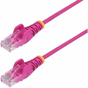 SLIM CAT6 CABLE PINK LSZH SLIM SNAGLESS RJ45 UTP PATCH CABLE