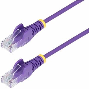 SLIM CAT6 CABLE PURPLE LSZH SLIM SNAGLESS RJ45 UTP PATCH CABLE